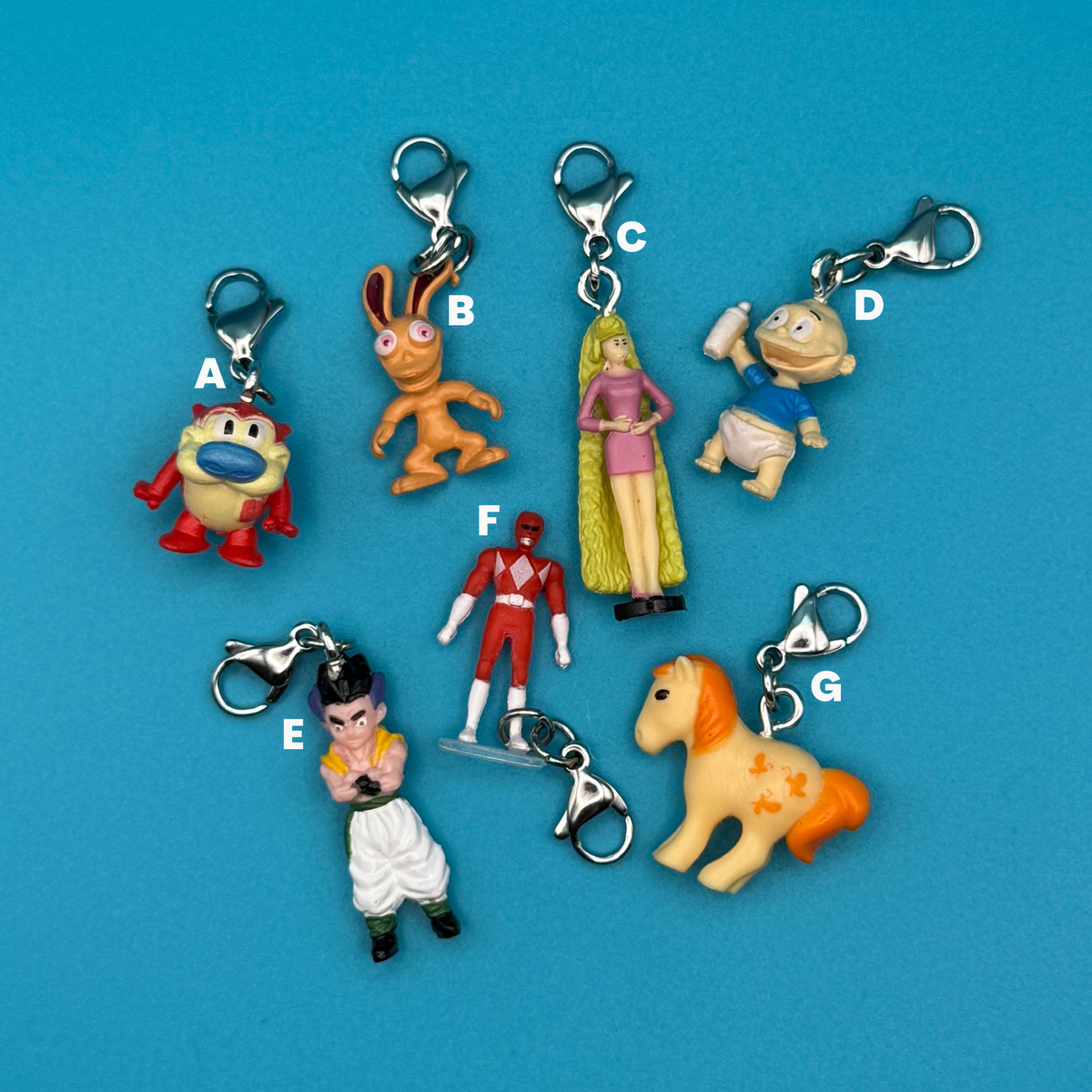 Micro Mini ‘90 Cartoons & Toys  s - barbie doll toy pink rare vintage keychain vintage charms for bag nostalgia vintage keychains y2k collectible - Bag Crap