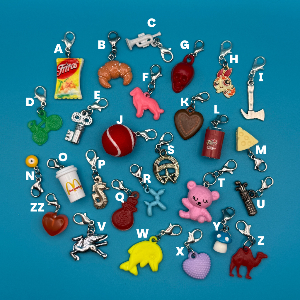 Vintage & Modern Mini Trinket Bag Charms — Gumball Prizes, Food, Dr. Pepper