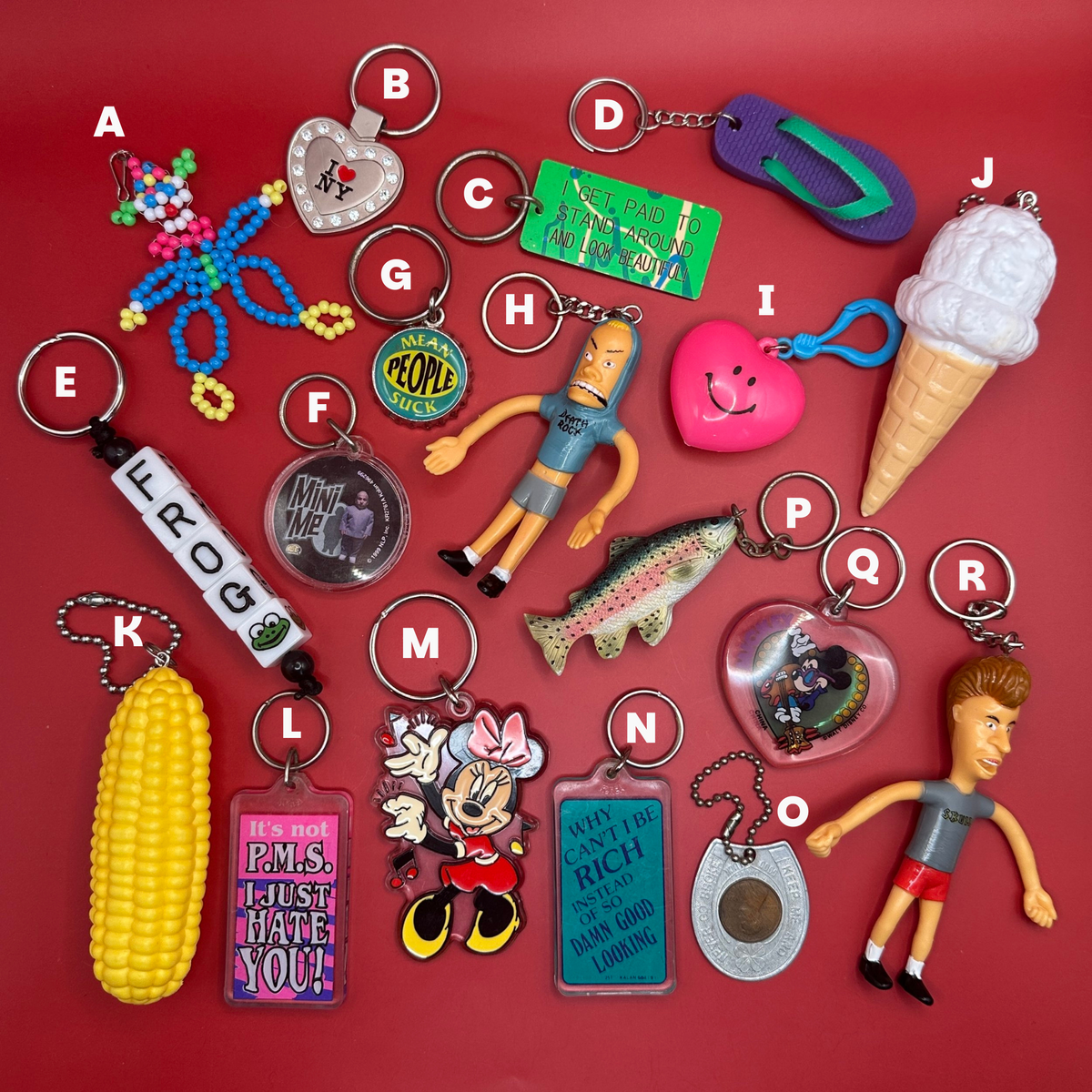 1980s-Y2K Vintage Bag Charms & Vintage Keychains: Drop 51 – Bag Crap