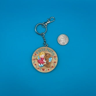 Vintage 1970s-2000s Valentines Keychains & Bag Charms: You Pick