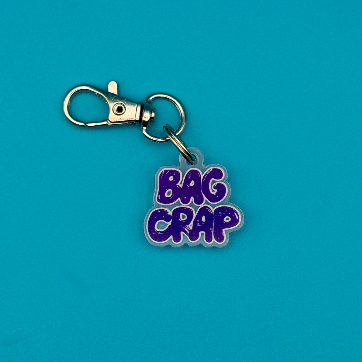 Crap Acrylic Logo - clips carabiners charms keychains bag designer vintage keychain vintage charms for bag nostalgia vintage keychains y2k collectible - Bag Crap