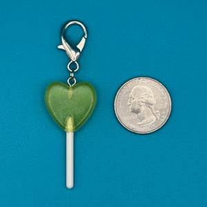 Heart Shaped Lollipop Candy  s: You Pick -  vintage keychain vintage charms for bag nostalgia vintage keychains y2k collectible - Bag Crap