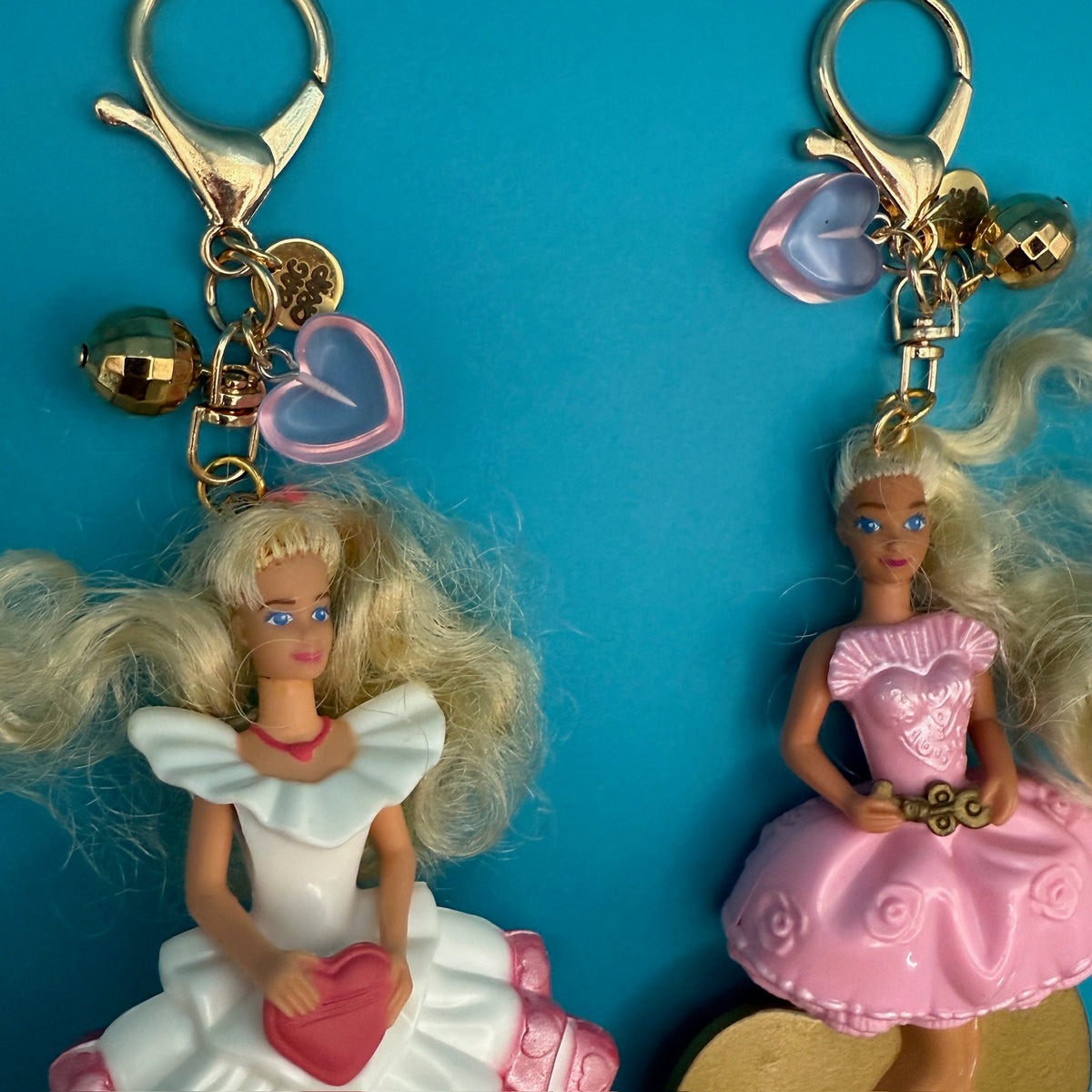‘90s Barbie Happy Meal Gold  s: You Pick - barbie doll toy pink rare vintage keychain vintage charms for bag nostalgia vintage keychains y2k collectible - Bag Crap