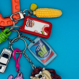 One-of-One     Set — Tasmanian Devil - vintage bag charm packs nostalgia vintage y2k vintage keychain vintage charms for bag nostalgia vintage keychains y2k collectible - Bag Crap