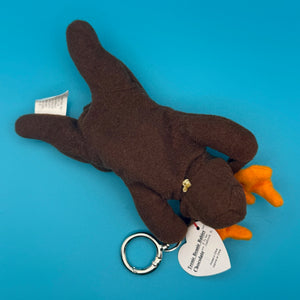 Teenie Beanie Baby “Chocolate the Moose” Plush -  vintage keychain vintage charms for bag nostalgia vintage keychains y2k collectible - Bag Crap
