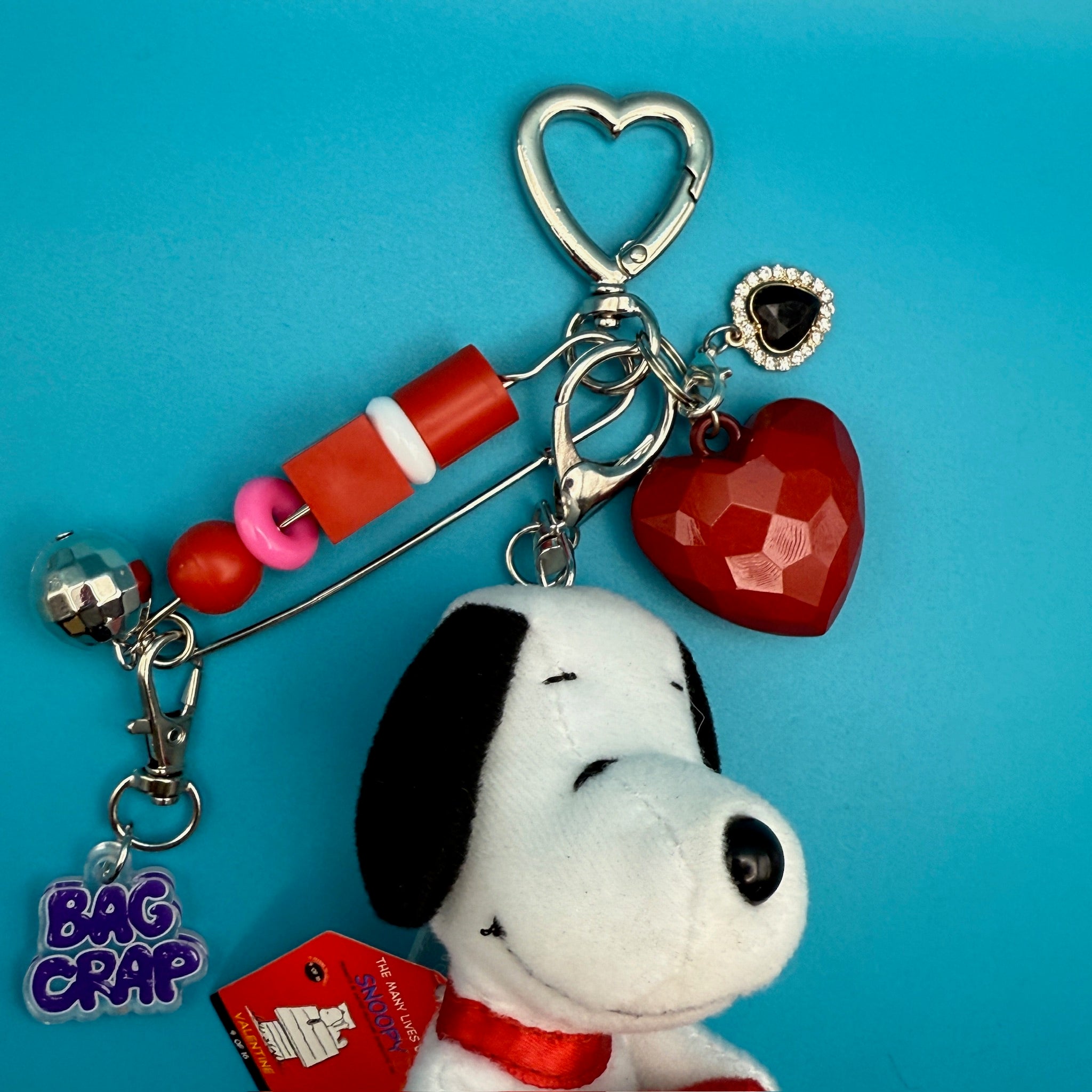 One-of-One Love Snoopy    Pack - snoopy rar peanuts vintage keychain vintage charms for bag nostalgia vintage keychains y2k collectible - Bag Crap