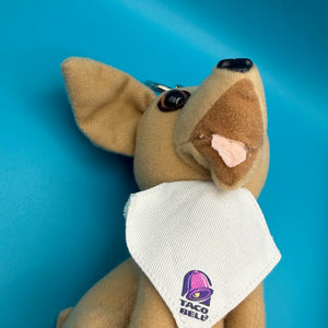 ‘90s Taco Bell Chihuahua Plush -  vintage keychain vintage charms for bag nostalgia vintage keychains y2k collectible - Bag Crap