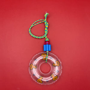 Mini Pool Float Paracord Glass Bead  s -  vintage keychain vintage charms for bag nostalgia vintage keychains y2k collectible - Bag Crap