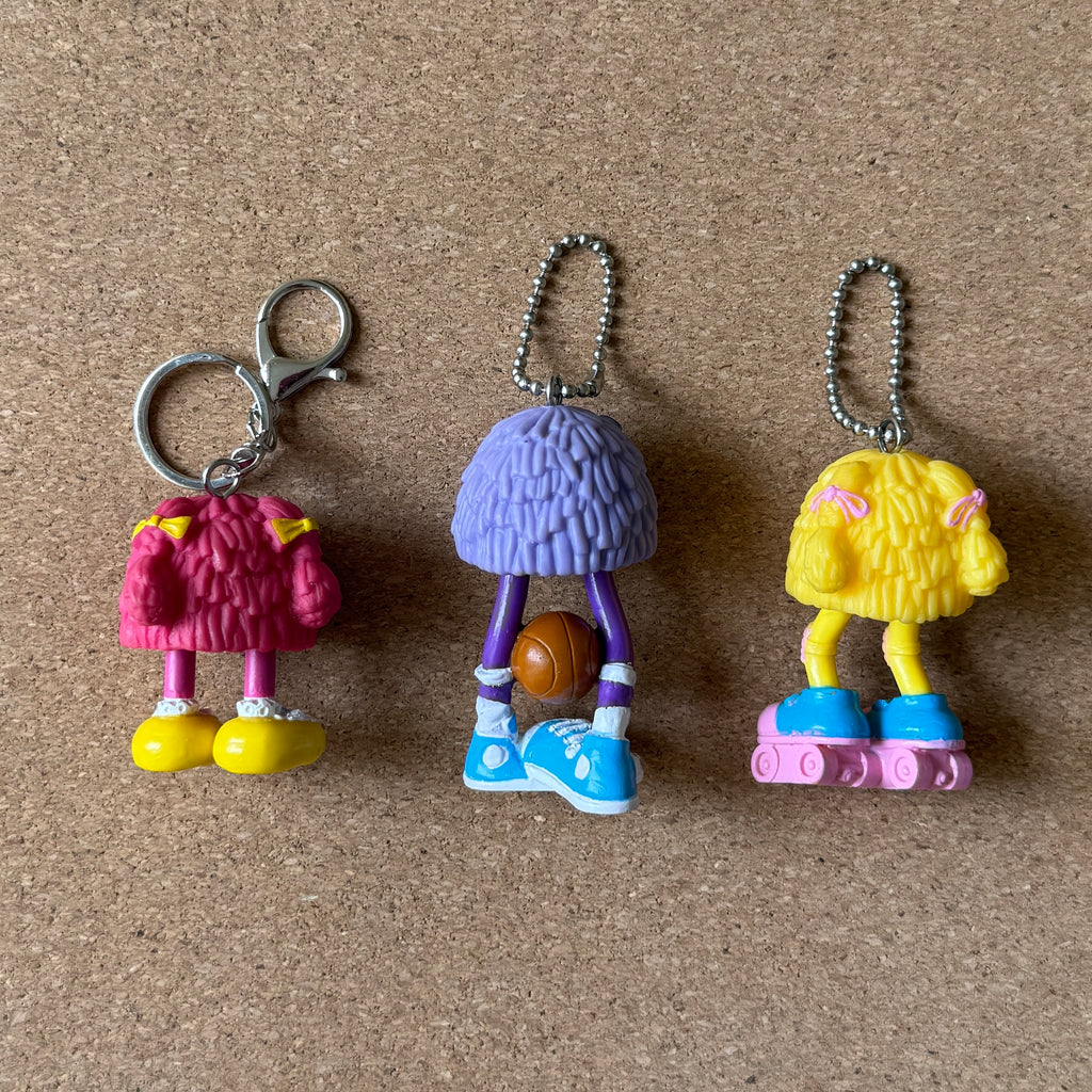 Vintage 80s McDonald's Fry Guys Happy Meal Bag Charm Keychains