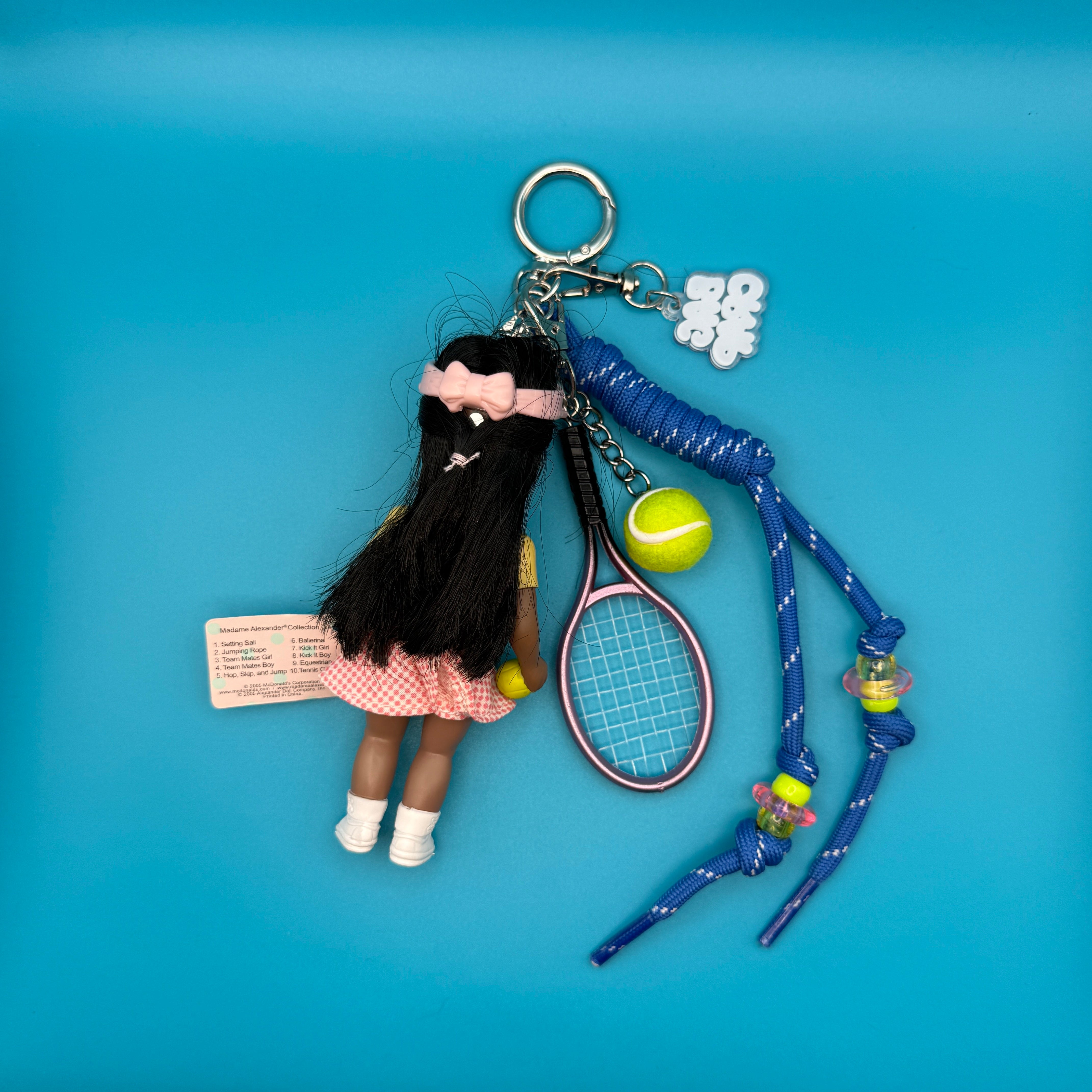 Madame Alexander Tennis Doll    Pack - vintage bag charm packs nostalgia vintage y2k vintage keychain vintage charms for bag nostalgia vintage keychains y2k collectible - Bag Crap