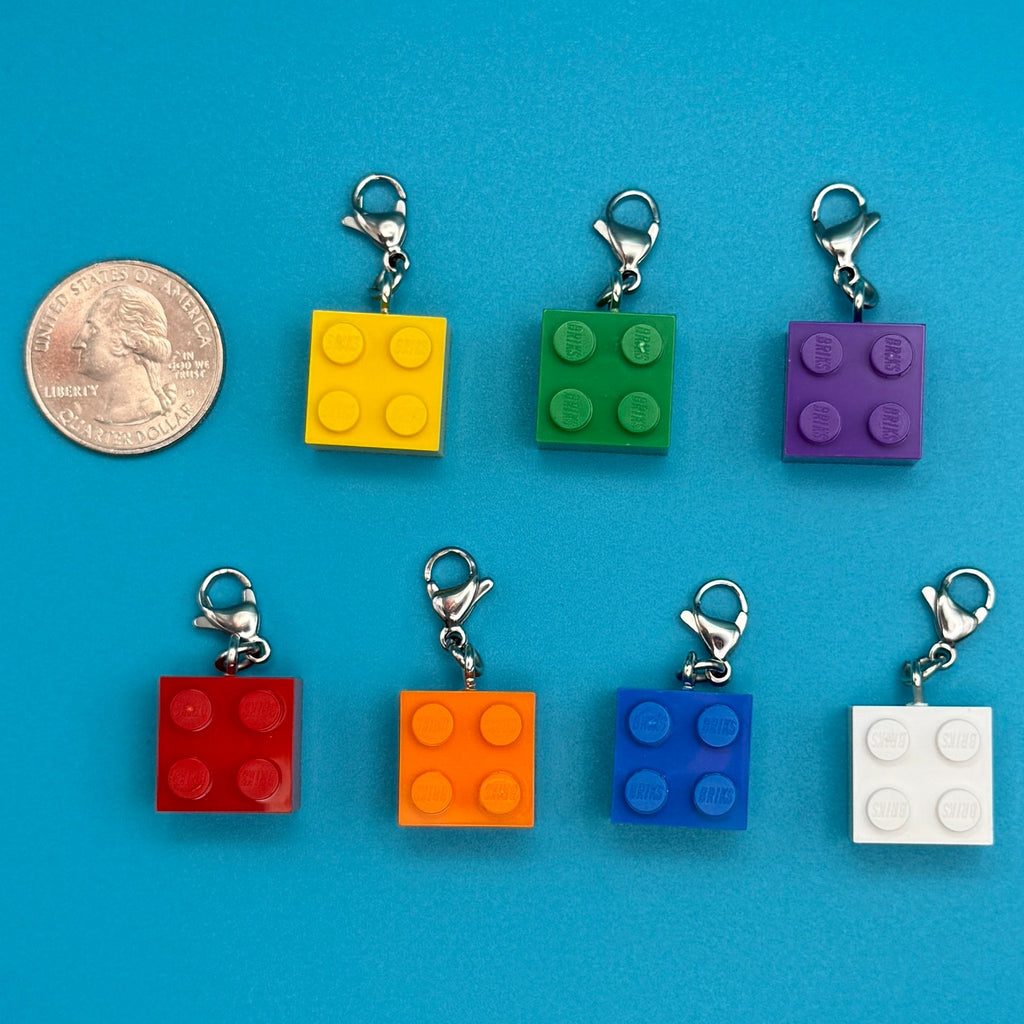 Mini Lego Brick Pendant Bag Charms: You Pick