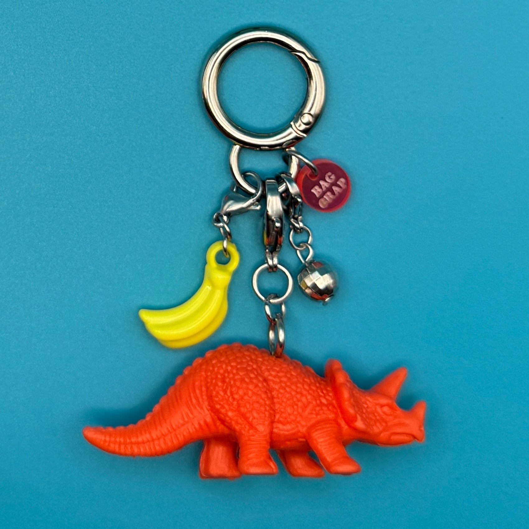 Mini Disco Banana Dinosaur    Sets - vintage bag charm packs nostalgia vintage y2k vintage keychain vintage charms for bag nostalgia vintage keychains y2k collectible - Bag Crap
