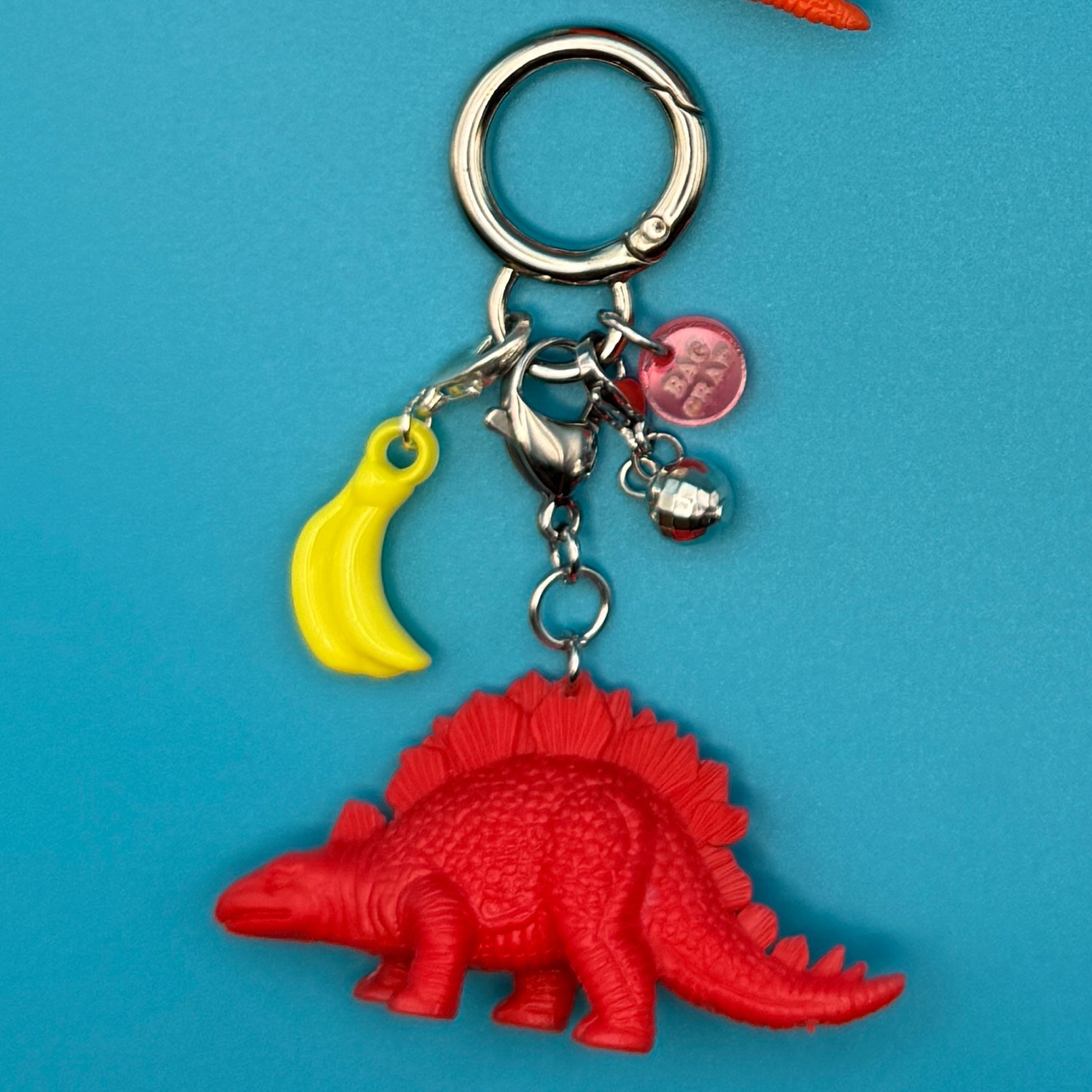 Mini Disco Banana Dinosaur    Sets - vintage bag charm packs nostalgia vintage y2k vintage keychain vintage charms for bag nostalgia vintage keychains y2k collectible - Bag Crap