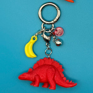 Mini Disco Banana Dinosaur    Sets - vintage bag charm packs nostalgia vintage y2k vintage keychain vintage charms for bag nostalgia vintage keychains y2k collectible - Bag Crap