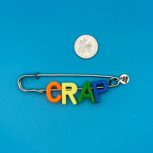 'CRAP' Letter Bead Brooch -  vintage keychain vintage charms for bag nostalgia vintage keychains y2k collectible - Bag Crap