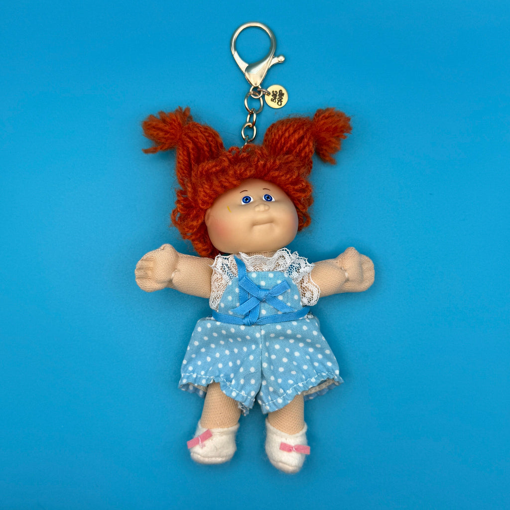 Vintage 90s Mini Cabbage Patch Doll Bag Charm Keychain