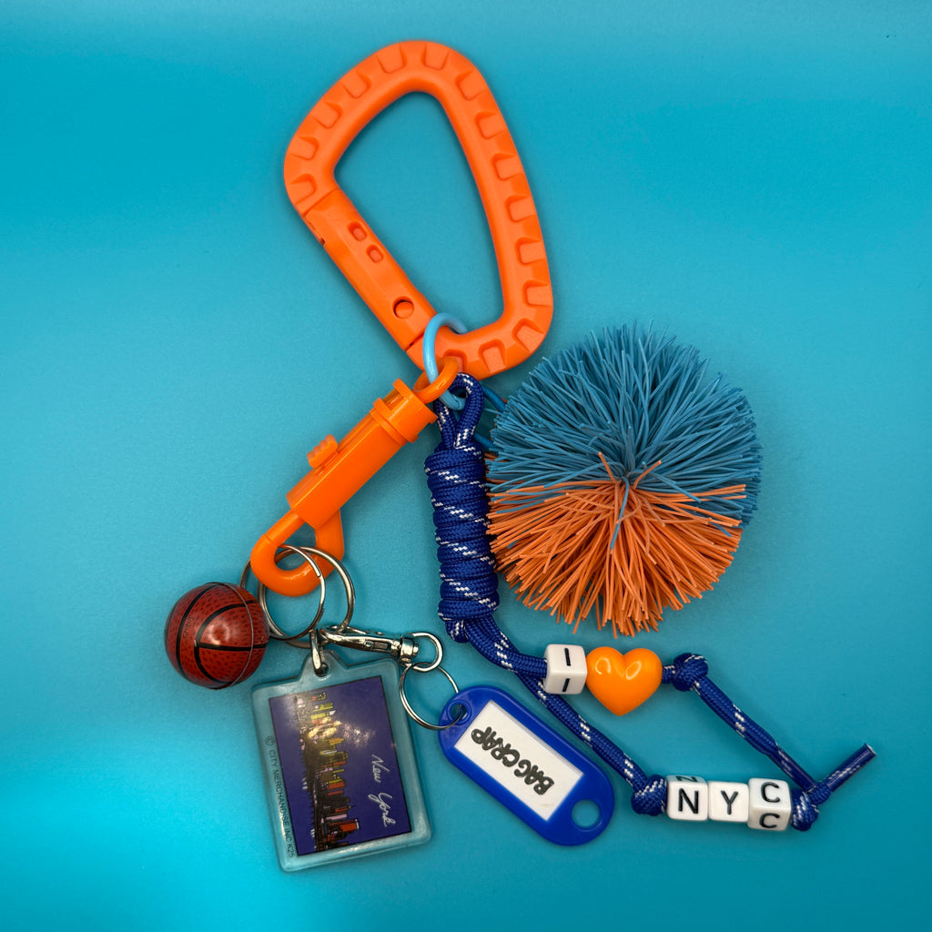 I Love New York Knicks Bag Charm + Vintage Keychain Packs
