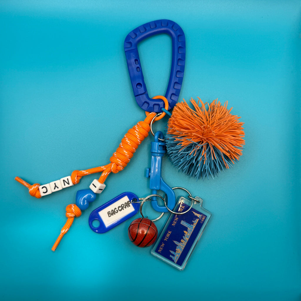 I Love New York Knicks Bag Charm + Vintage Keychain Packs