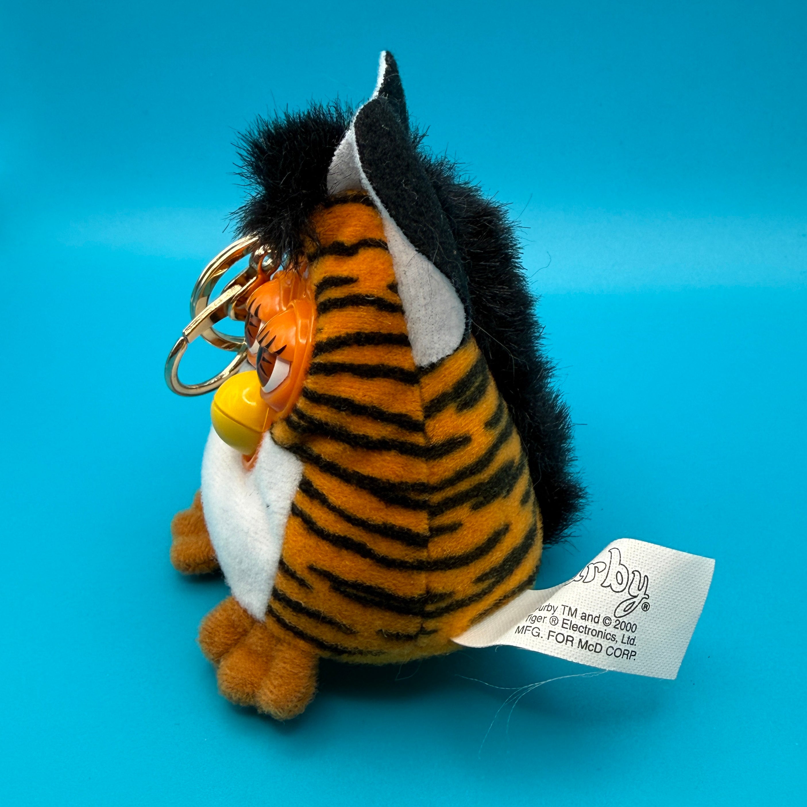 Tiger Stripe Furby Plush -  vintage keychain vintage charms for bag nostalgia vintage keychains y2k collectible - Bag Crap