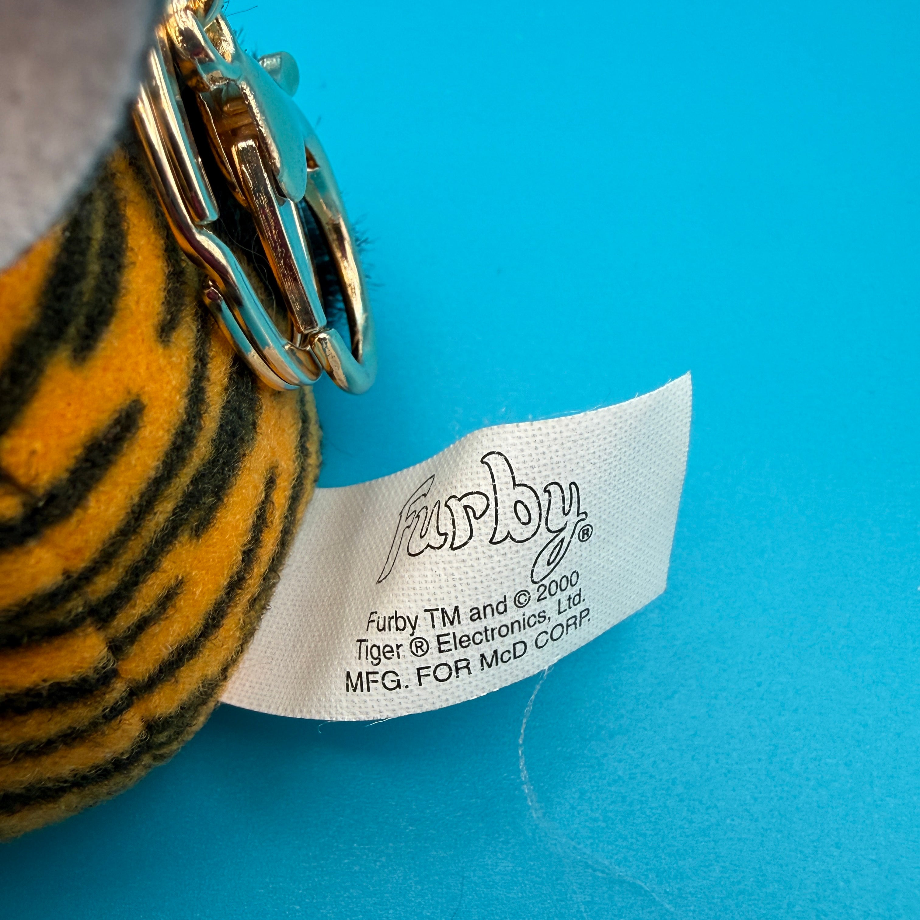 Tiger Stripe Furby Plush -  vintage keychain vintage charms for bag nostalgia vintage keychains y2k collectible - Bag Crap
