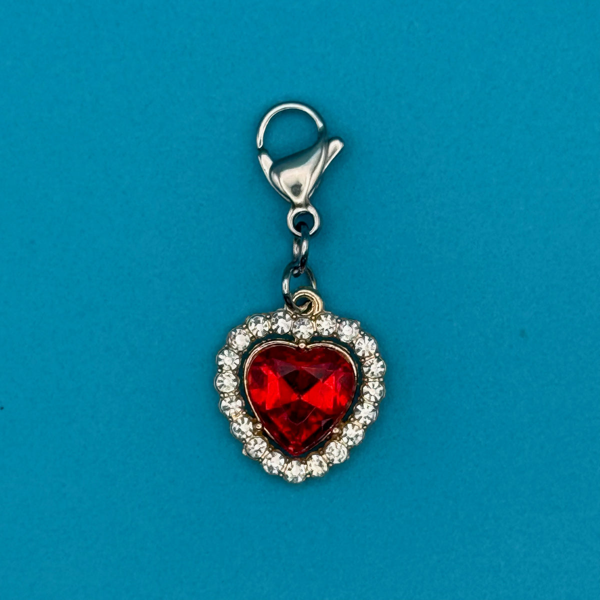 Mini Crystal Heart Trinket s: You Pick -  vintage keychain vintage charms for bag nostalgia vintage keychains y2k collectible - Bag Crap