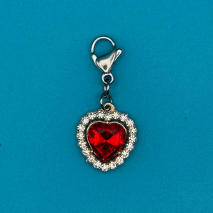 Mini Crystal Heart Trinket s: You Pick -  vintage keychain vintage charms for bag nostalgia vintage keychains y2k collectible - Bag Crap