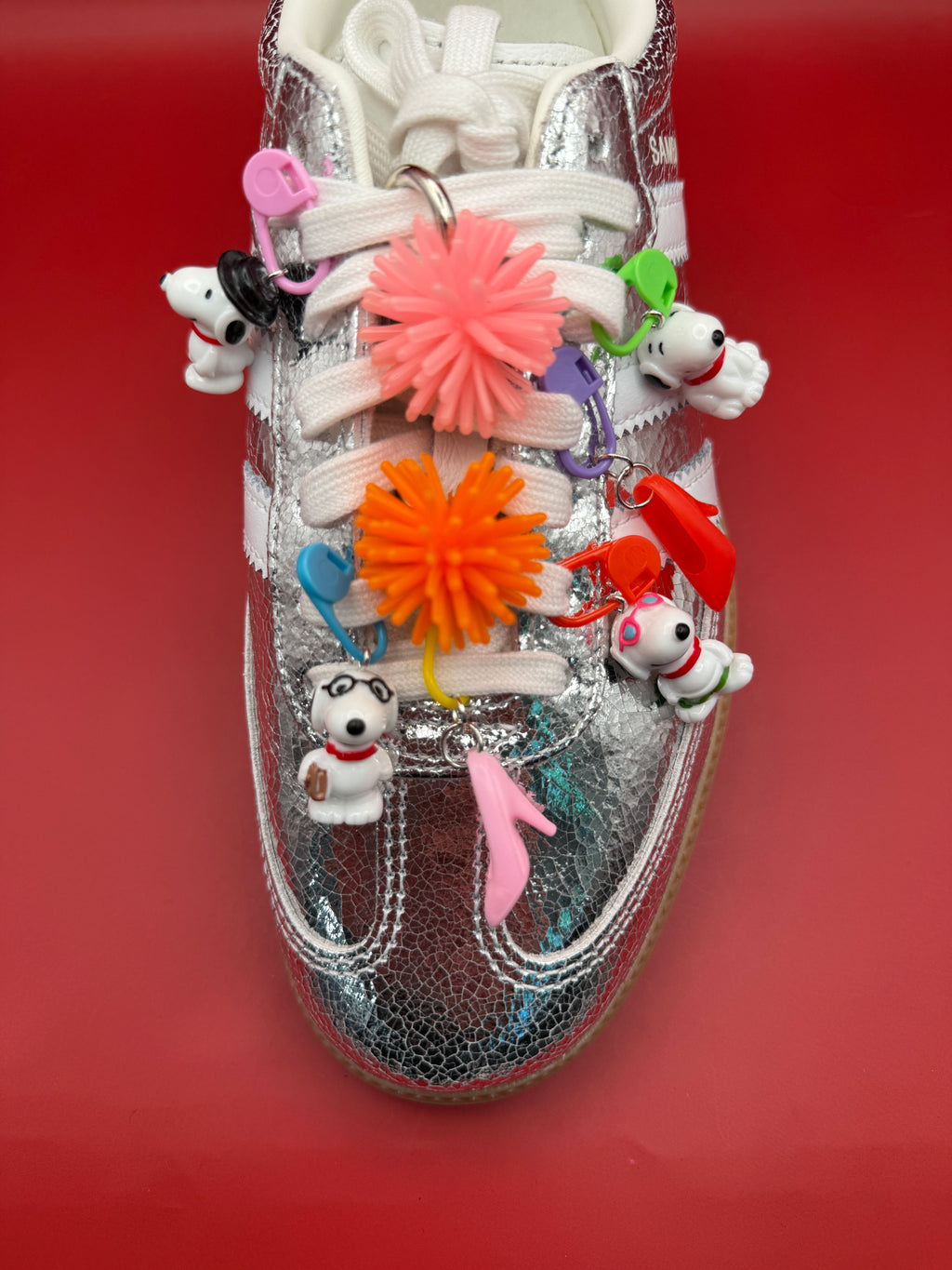Snoopy Shoe Charms + Plastic Clips