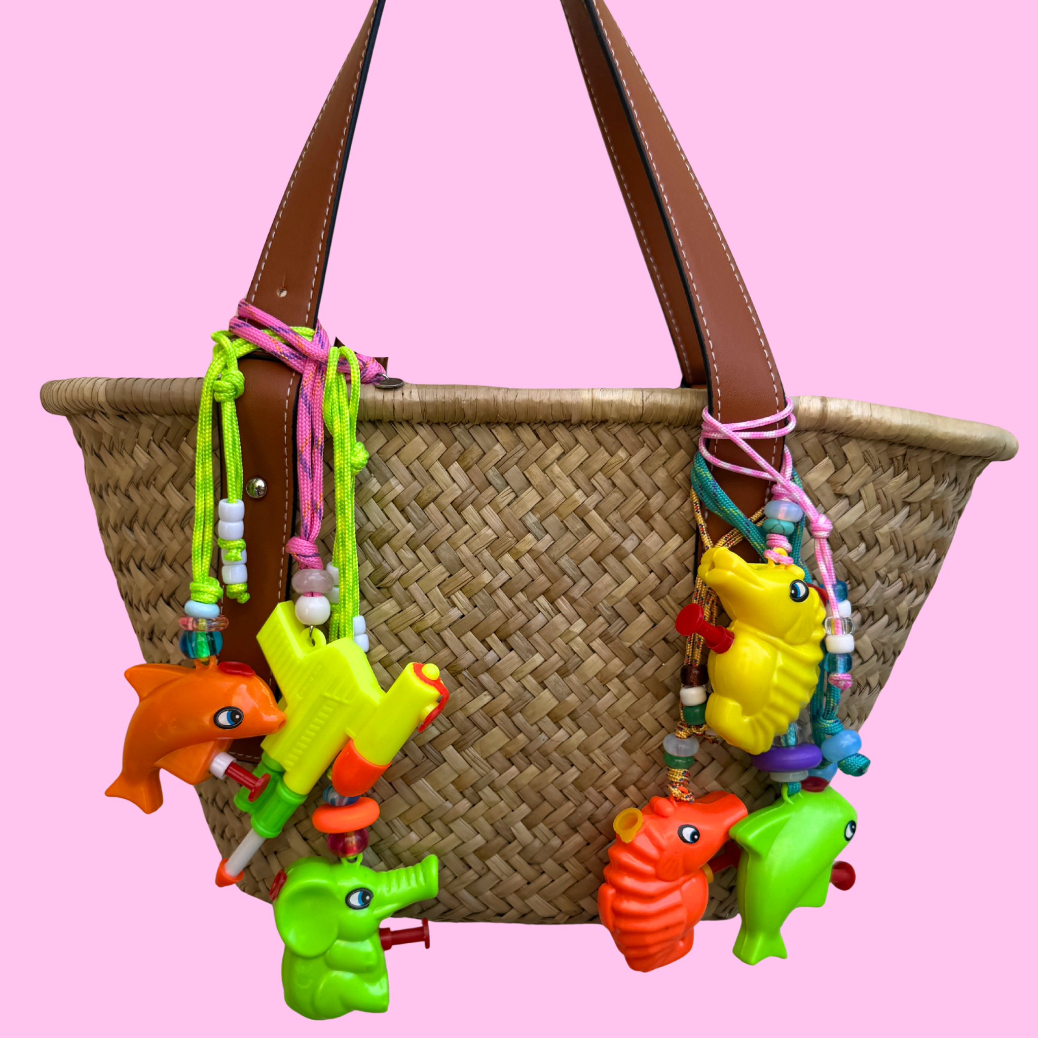 Beach  s:  Squirt Gun Collection -  vintage keychain vintage charms for bag nostalgia vintage keychains y2k collectible - Bag Crap
