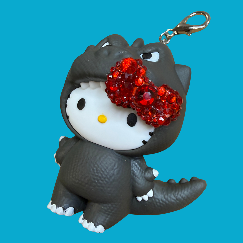 BEDAZZLED Hello Kitty Godzilla McDonald’s Happy Meal Charm