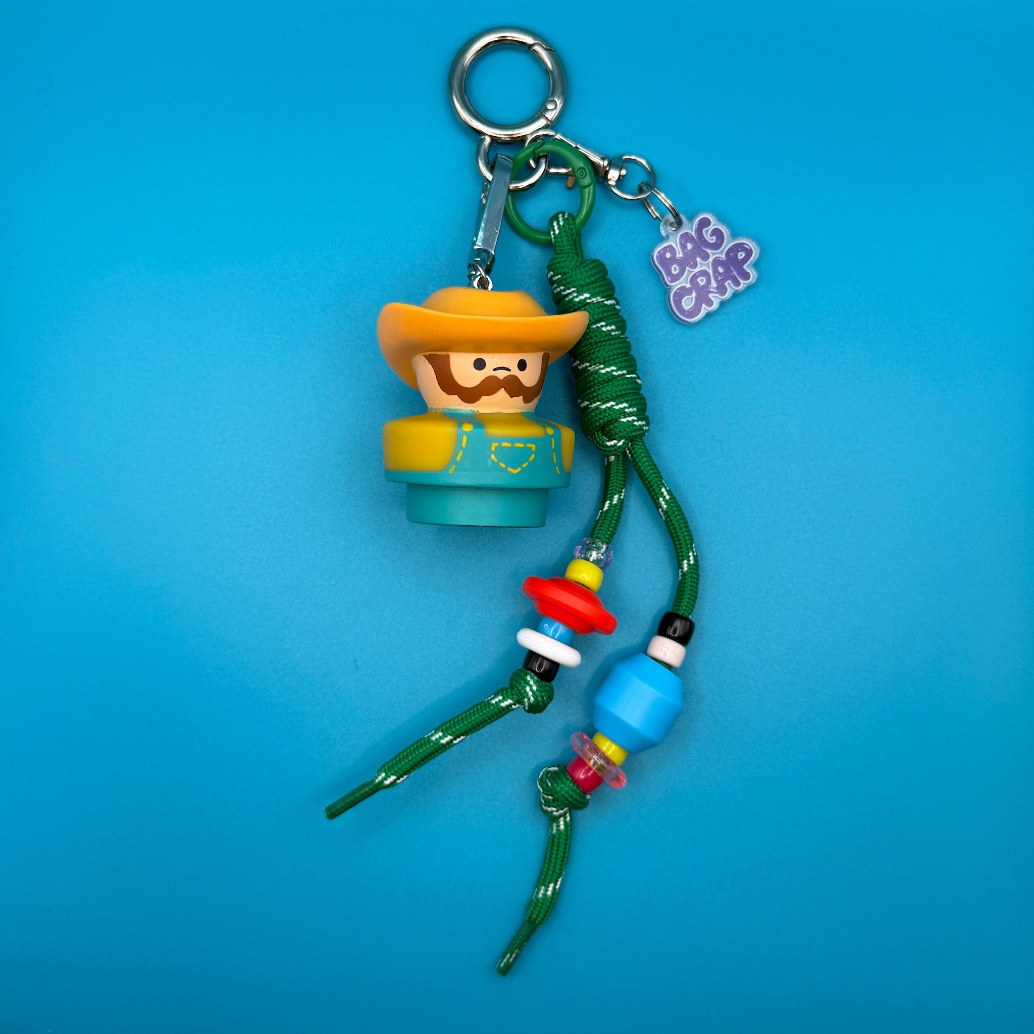 Fisher Price Farmer   Pack - vintage bag charm packs nostalgia vintage y2k vintage keychain vintage charms for bag nostalgia vintage keychains y2k collectible - Bag Crap