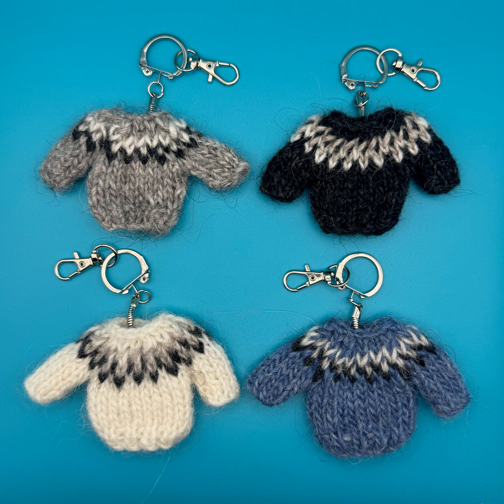 100% Scottish Wool Mini Sweater Bag Charms