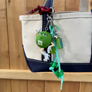 1:1  Candy   Pack: Green M&M - vintage bag charm packs nostalgia vintage y2k vintage keychain vintage charms for bag nostalgia vintage keychains y2k collectible - Bag Crap