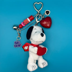 One-of-One Love Snoopy    Pack - vintage bag charm packs nostalgia vintage y2k vintage keychain vintage charms for bag nostalgia vintage keychains y2k collectible - Bag Crap