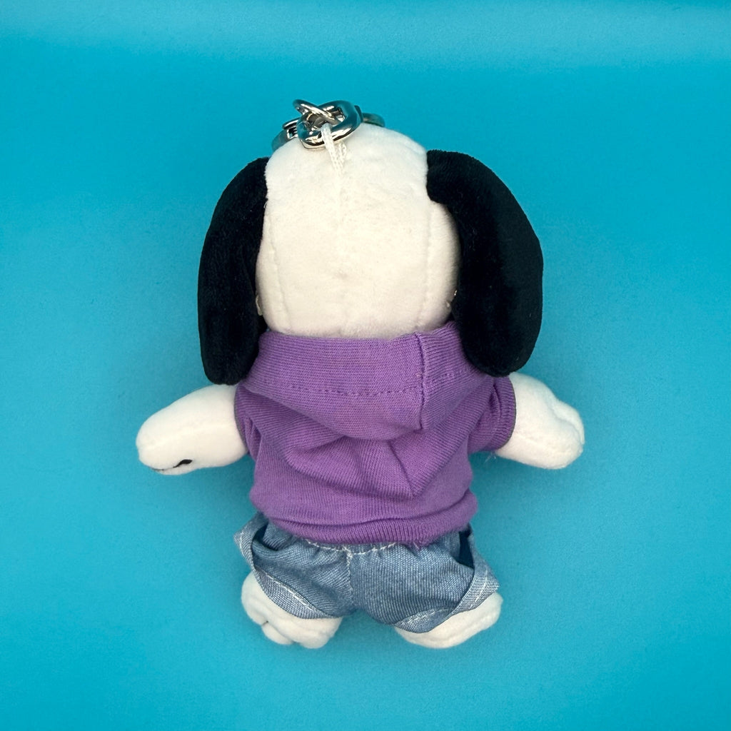Purple Hoodie & Cellphone Snoopy Plush Bag Charm