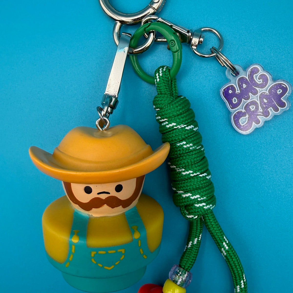 Fisher Price Farmer   Pack - vintage bag charm packs nostalgia vintage y2k vintage keychain vintage charms for bag nostalgia vintage keychains y2k collectible - Bag Crap