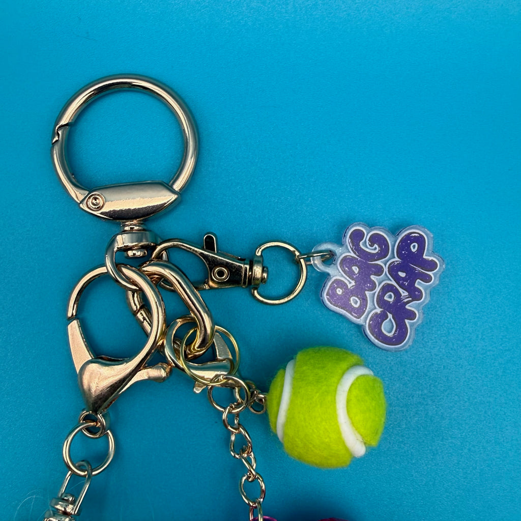 Vintage Tennis Barbie Bag Charm Pack: Silver or Gold