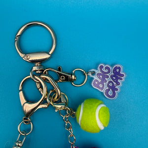 Tennis Barbie   Pack: Silver or Gold - vintage bag charm packs nostalgia vintage y2k vintage keychain vintage charms for bag nostalgia vintage keychains y2k collectible - Bag Crap
