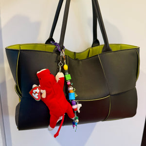 ‘Snort’ Teenie Beanie Baby -  vintage keychain vintage charms for bag nostalgia vintage keychains y2k collectible - Bag Crap