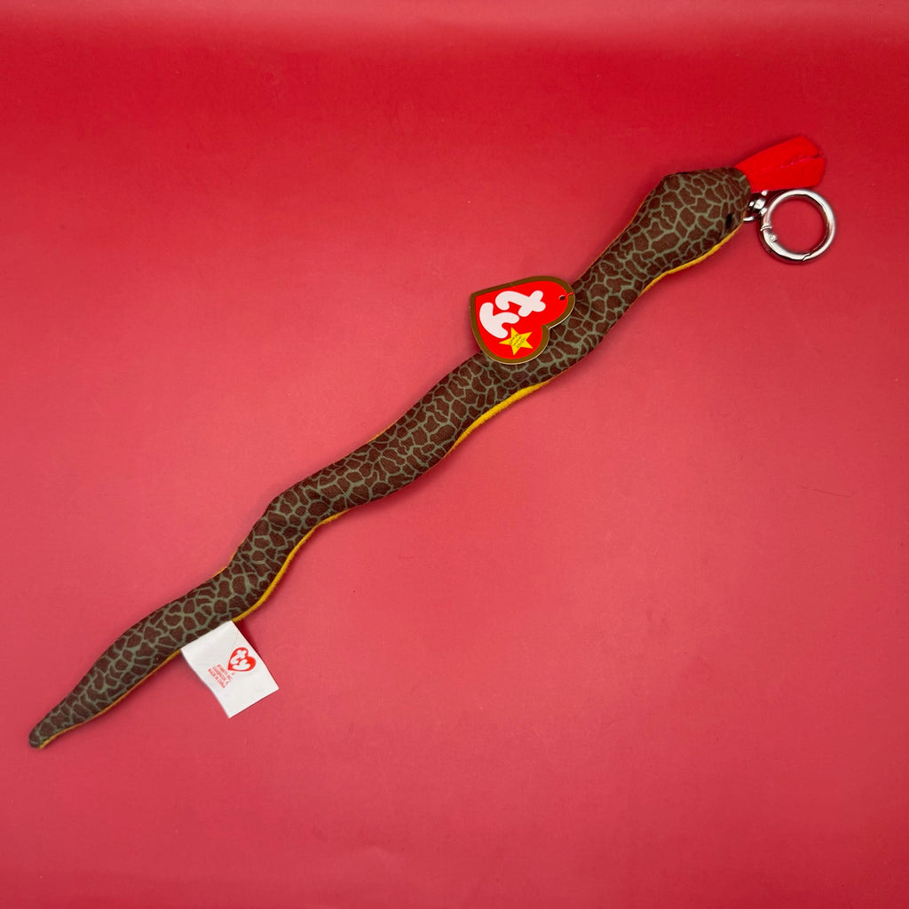 Vintage Teenie Beanie Baby Slither the Snake Plush Bag Charm