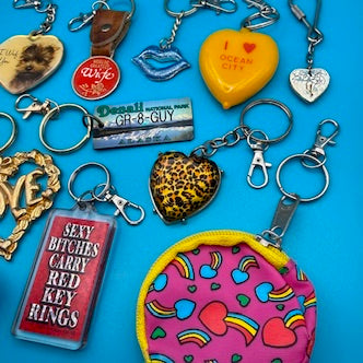 Vintage Valentines Keychains & Bag Charms: You Pick