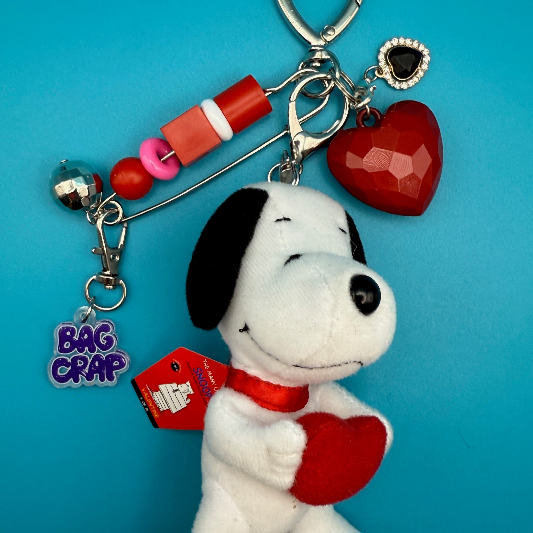 One-of-One Love Snoopy    Pack - snoopy rar peanuts vintage keychain vintage charms for bag nostalgia vintage keychains y2k collectible - Bag Crap