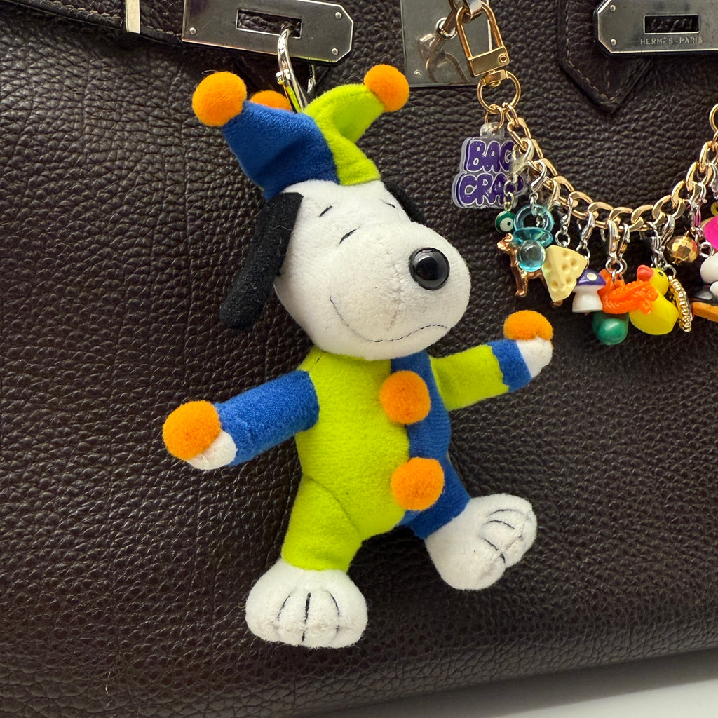 5” Vintage Jester Snoopy Plushie Bag Charm