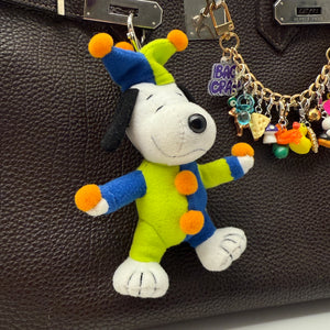 5”  Jester Snoopy - snoopy rar peanuts vintage keychain vintage charms for bag nostalgia vintage keychains y2k collectible - Bag Crap