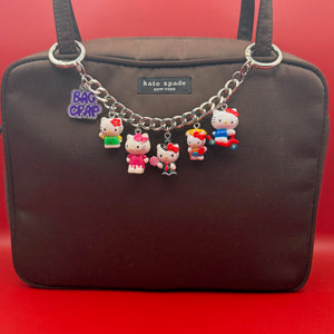 1-of-1  Mini Hello Kitty   Chain - hello kitty sanrio japan kawaii rare vintage keychain vintage charms for bag nostalgia vintage keychains y2k collectible - Bag Crap