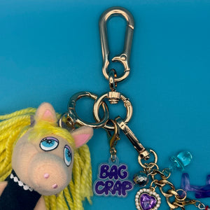 One-of-One     Pack— Miss Piggy Muppets - vintage bag charm packs nostalgia vintage y2k vintage keychain vintage charms for bag nostalgia vintage keychains y2k collectible - Bag Crap