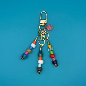 Glass Beaded Trinket   Set - vintage bag charm packs nostalgia vintage y2k vintage keychain vintage charms for bag nostalgia vintage keychains y2k collectible - Bag Crap