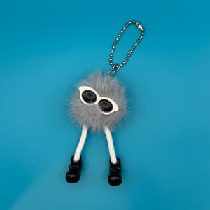 Furry Walking Weirdo Pom Pom  s -  vintage keychain vintage charms for bag nostalgia vintage keychains y2k collectible - Bag Crap