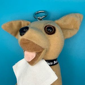 ‘90s Taco Bell Chihuahua Plush -  vintage keychain vintage charms for bag nostalgia vintage keychains y2k collectible - Bag Crap