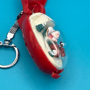 VTG 1993 Takara Pocket Critter Merry Christmas Moving Santa -  vintage keychain vintage charms for bag nostalgia vintage keychains y2k collectible - Bag Crap