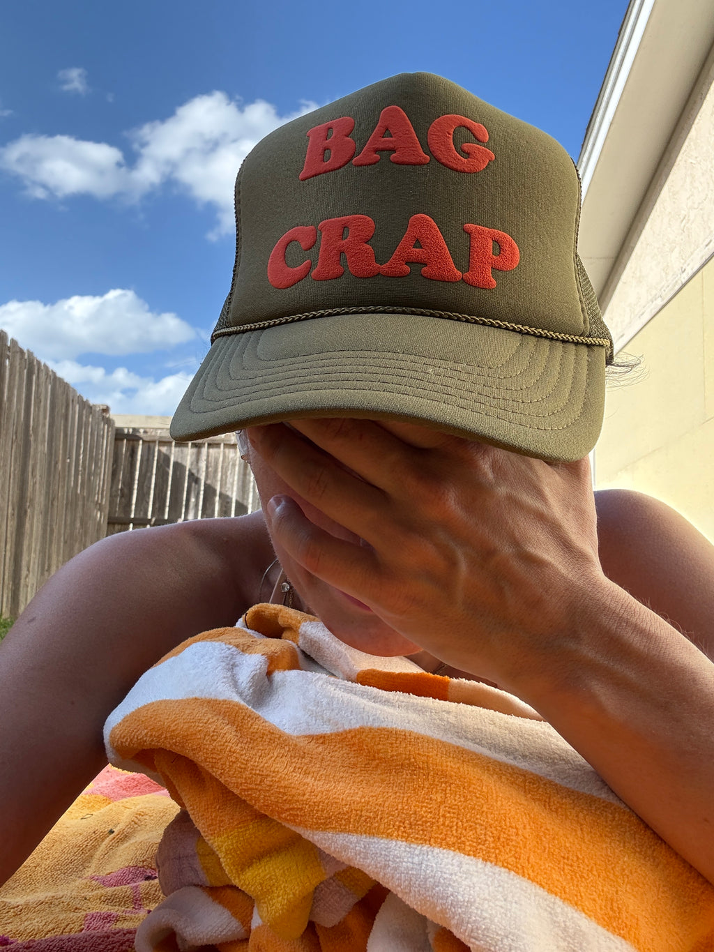 THE BAG CRAP TRUCKER HAT